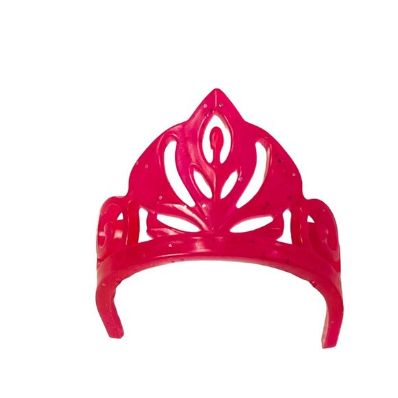 Barbie Doll Frozen Princess Anna Pink Princess Crown Tiara - Picture 1 of 6